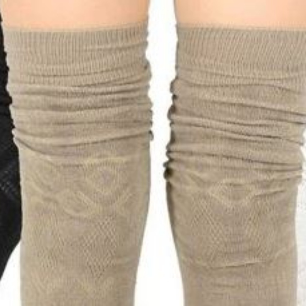 Thigh High Socks 3 Pair Pack Diamond Design - Picture 2 of 3